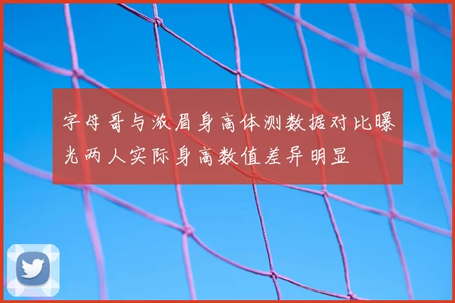 字母哥与浓眉身高体测数据对比曝光两人实际身高数值差异明显