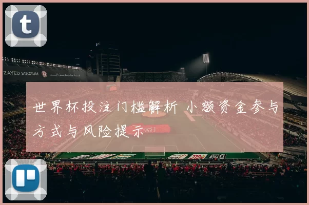 世界杯投注门槛解析 小额资金参与方式与风险提示