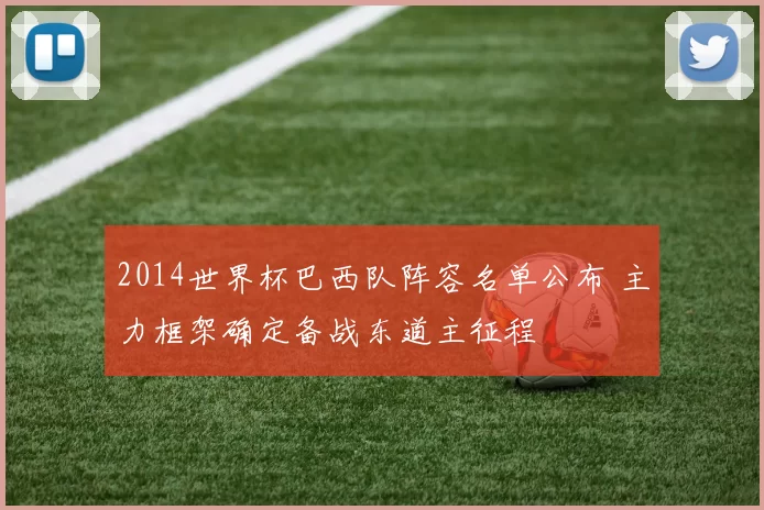 2014世界杯巴西队阵容名单公布 主力框架确定备战东道主征程